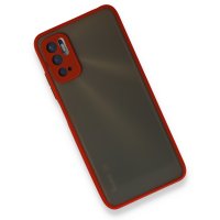 Newface Xiaomi Redmi Note 10 5G Kılıf Montreal Silikon Kapak - Kırmızı