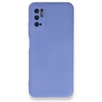 Newface Xiaomi Redmi Note 10 5G Kılıf Nano içi Kadife Silikon - Lila