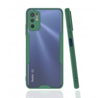 Newface Xiaomi Redmi Note 10 5G Kılıf Platin Silikon - Yeşil