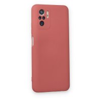 Newface Xiaomi Redmi Note 10 Kılıf Nano içi Kadife Silikon - Kiremit