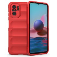 Newface Xiaomi Redmi Note 10 Kılıf Optimum Silikon - Kırmızı