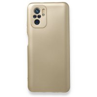 Newface Xiaomi Poco M5s Kılıf First Silikon - Gold