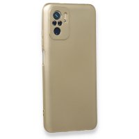 Newface Xiaomi Redmi Note 10 Kılıf First Silikon - Gold