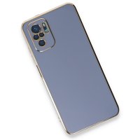 Newface Xiaomi Redmi Note 10 Kılıf Volet Silikon - Mavi