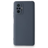 Newface Xiaomi Redmi Note 10 Pro Kılıf Nano içi Kadife Silikon - Gri