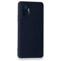 Newface Xiaomi Redmi Note 10 Pro Kılıf Nano içi Kadife Silikon - Lacivert