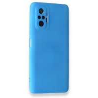 Newface Xiaomi Redmi Note 10 Pro Kılıf Nano içi Kadife Silikon - Mavi