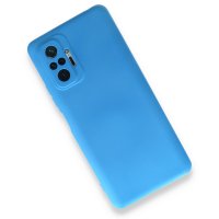 Newface Xiaomi Redmi Note 10 Pro Kılıf Nano içi Kadife Silikon - Mavi