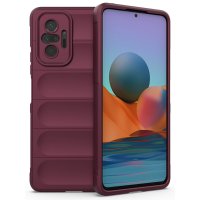 Newface Xiaomi Redmi Note 10 Pro Kılıf Optimum Silikon - Bordo