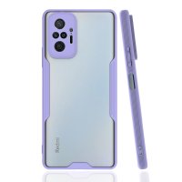 Newface Xiaomi Redmi Note 10 Pro Kılıf Platin Silikon - Lila