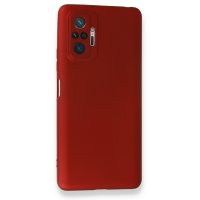 Newface Xiaomi Redmi Note 10 Pro Kılıf First Silikon - Bordo