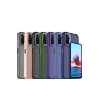 Newface Xiaomi Redmi Note 10S Kılıf Elegant Kapak - Pudra
