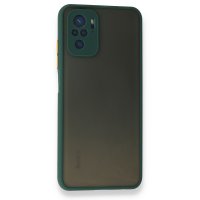 Newface Xiaomi Redmi Note 10S Kılıf Montreal Silikon Kapak - Yeşil