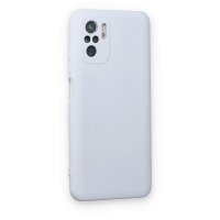 Newface Xiaomi Redmi Note 10S Kılıf Nano içi Kadife Silikon - Buz Mavisi