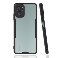 Newface Xiaomi Redmi Note 10S Kılıf Platin Silikon - Siyah