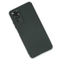 Newface Xiaomi Redmi Note 11 Pro Kılıf First Silikon - Koyu Yeşil