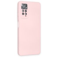 Newface Xiaomi Redmi Note 11 Pro Kılıf Nano içi Kadife Silikon - Pudra