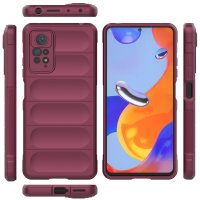 Newface Xiaomi Redmi Note 11 Pro Kılıf Optimum Silikon - Bordo