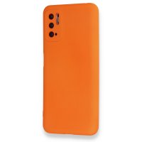 Newface Xiaomi Redmi Note 11 SE Kılıf Nano içi Kadife Silikon - Turuncu