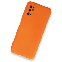 Newface Xiaomi Redmi Note 11 SE Kılıf Nano içi Kadife Silikon - Turuncu