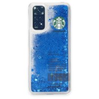 Newface Xiaomi Redmi Note 11S Kılıf Starbuck Sulu Silikon - Mavi