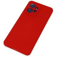 Newface Xiaomi Redmi Note 12 4G Kılıf Nano içi Kadife Silikon - Kırmızı