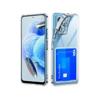 Newface Xiaomi Redmi Note 12 5G Kılıf Kart Şeffaf Silikon - Şeffaf