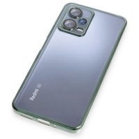 Newface Xiaomi Redmi Note 12 5G Kılıf Razer Lensli Silikon - Yeşil