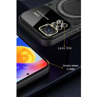 Newface Xiaomi Redmi Note 12 Pro 4G Kılıf Joy Lens Standlı Kapak - Lacivert