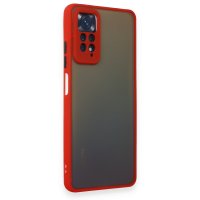 Newface Xiaomi Redmi Note 12 Pro 4G Kılıf Montreal Silikon Kapak - Kırmızı