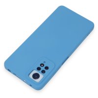 Newface Xiaomi Redmi Note 12 Pro 4G Kılıf Nano içi Kadife Silikon - Mavi