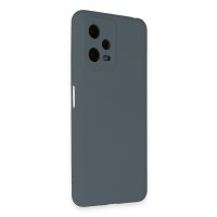 Newface Xiaomi Redmi Note 12 Pro 5G Kılıf Nano içi Kadife Silikon - Gri