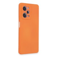 Newface Xiaomi Redmi Note 12 Pro 5G Kılıf Nano içi Kadife Silikon - Turuncu