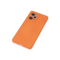 Newface Xiaomi Redmi Note 12 Pro 5G Kılıf Nano içi Kadife Silikon - Turuncu