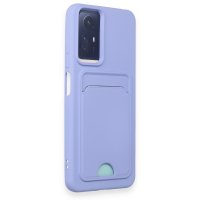 Newface Xiaomi Redmi Note 12S Kılıf Kelvin Kartvizitli Silikon - Lila