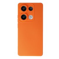 Newface Xiaomi Redmi Note 13 4G Kılıf Nano içi Kadife Silikon - Turuncu