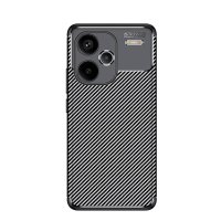 Newface Xiaomi Redmi Note 13 Pro Plus Kılıf Auto Focus Karbon Kapak - Siyah