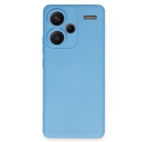 Newface Xiaomi Redmi Note 13 Pro Plus Kılıf Nano içi Kadife Silikon - Mavi