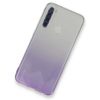 Newface Xiaomi Redmi Note 8 Kılıf Lüx Çift Renkli Silikon - Mor