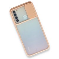 Newface Xiaomi Redmi Note 8 Kılıf Palm Buzlu Kamera Sürgülü Silikon - Pembe