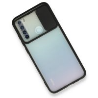 Newface Xiaomi Redmi Note 8 Kılıf Palm Buzlu Kamera Sürgülü Silikon - Siyah