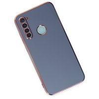 Newface Xiaomi Redmi Note 8 Kılıf Volet Silikon - Mavi