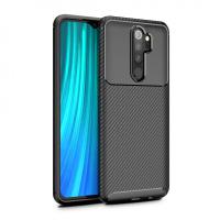 Newface Xiaomi Redmi Note 8 Pro Kılıf Focus Karbon Silikon - Siyah