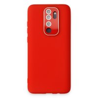 Newface Xiaomi Redmi Note 8 Pro Kılıf Lansman Glass Kapak - Kırmızı