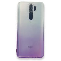 Newface Xiaomi Redmi Note 8 Pro Kılıf Lüx Çift Renkli Silikon - Mor