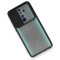 Newface Xiaomi Redmi Note 8 Pro Kılıf Palm Buzlu Kamera Sürgülü Silikon - Siyah