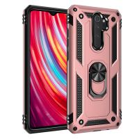 Newface Xiaomi Redmi Note 8 Pro Kılıf Sofya Yüzüklü Silikon Kapak - Rose