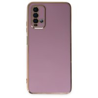 Newface Xiaomi Redmi Note 9 4G Kılıf Volet Silikon - Mor