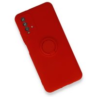 Newface Xiaomi Redmi 9T Kılıf Viktor Yüzüklü Silikon - Kırmızı