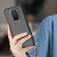 Newface Xiaomi Redmi Note 9 Kılıf Elegant Kapak - Siyah